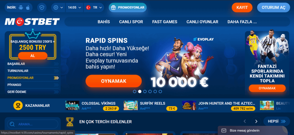 Mostbet Casino İncelemesi - Türkiye'nin en sevilen online casinolarından biri